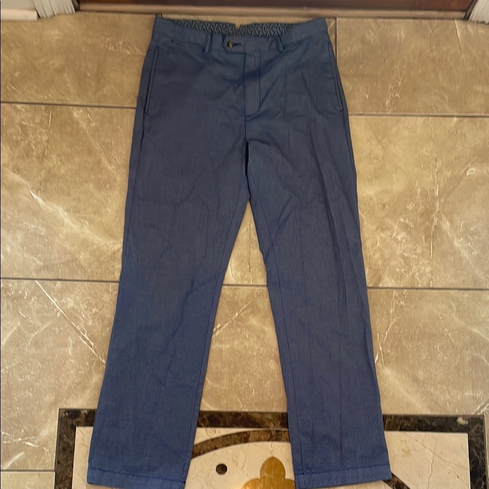 Daniel Cremieux Blue Chinos with Straight-Leg Fit